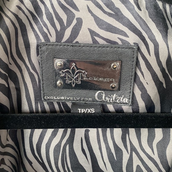 Mackage Aritzia Black Leather Lambskin Jacket XS - Picture 4 of 8